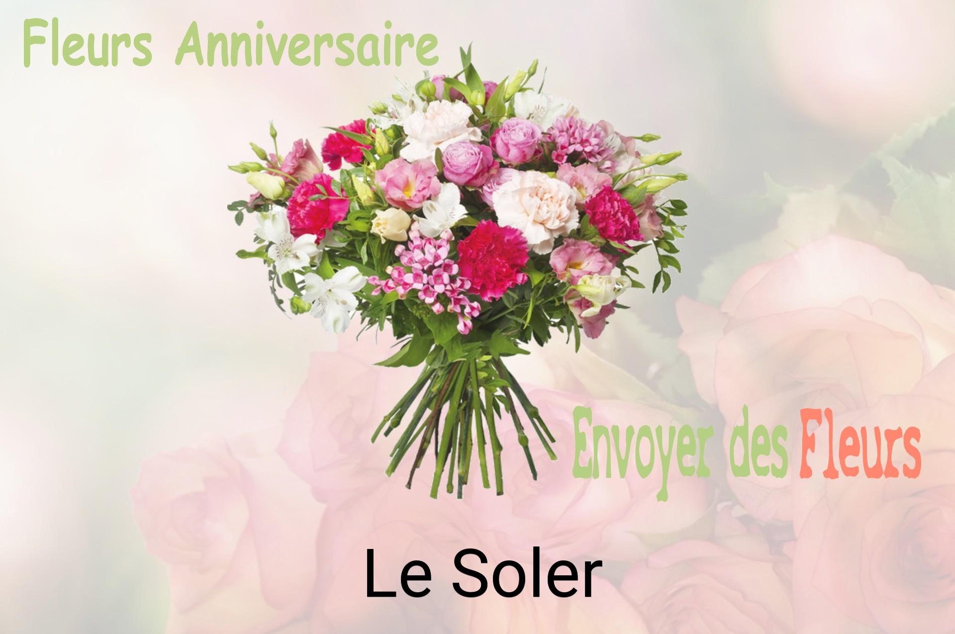 Bouquet de fleurs d’anniversaire livré à Le Soler